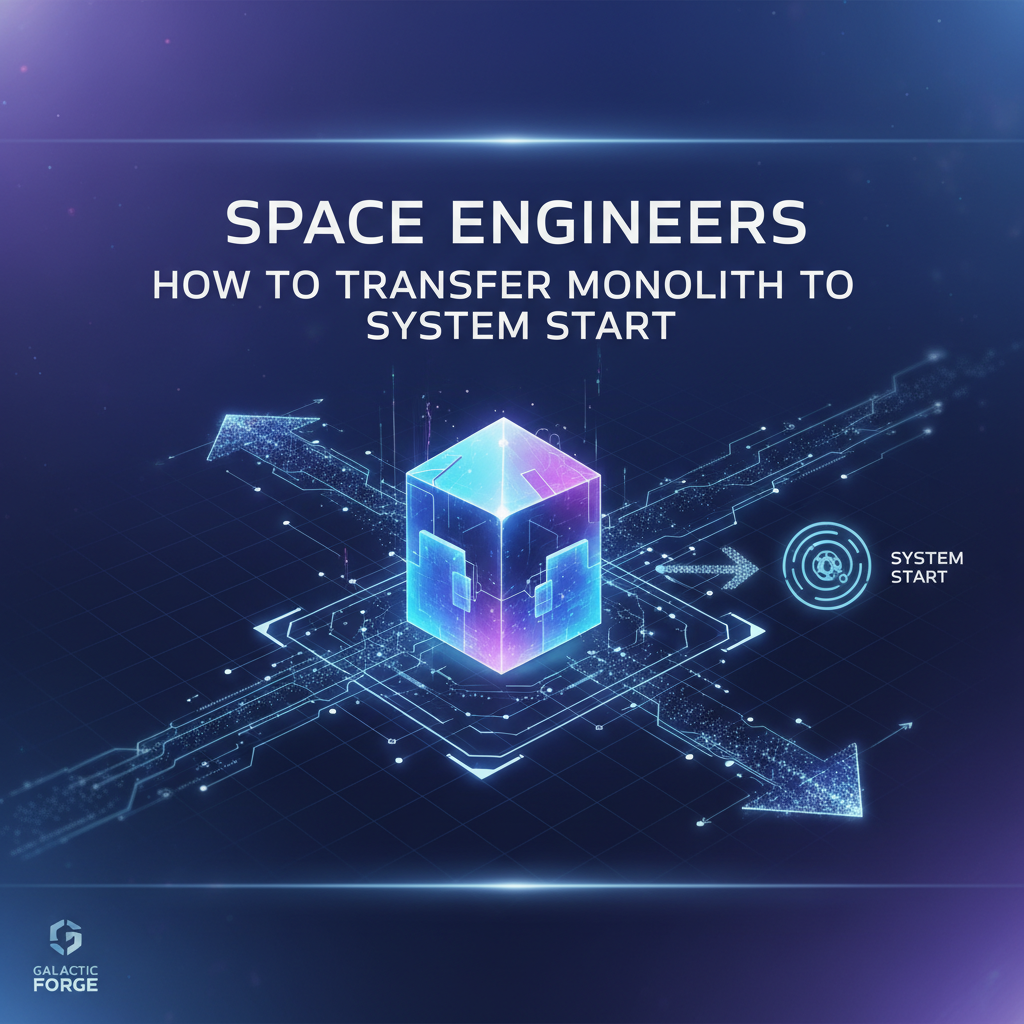 Space Engineers: How to Transfer Monolith to System Start