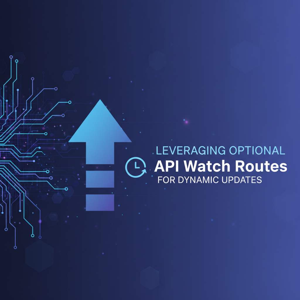 Leveraging Optional API Watch Routes for Dynamic Updates