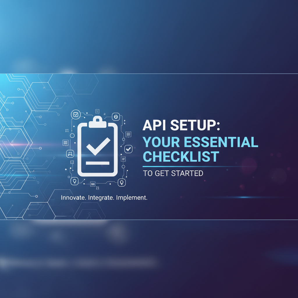 API Setup: Your Essential Checklist to Get Started
