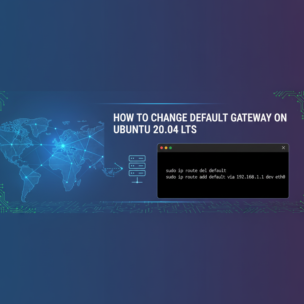 How to Change Default Gateway on Ubuntu 20