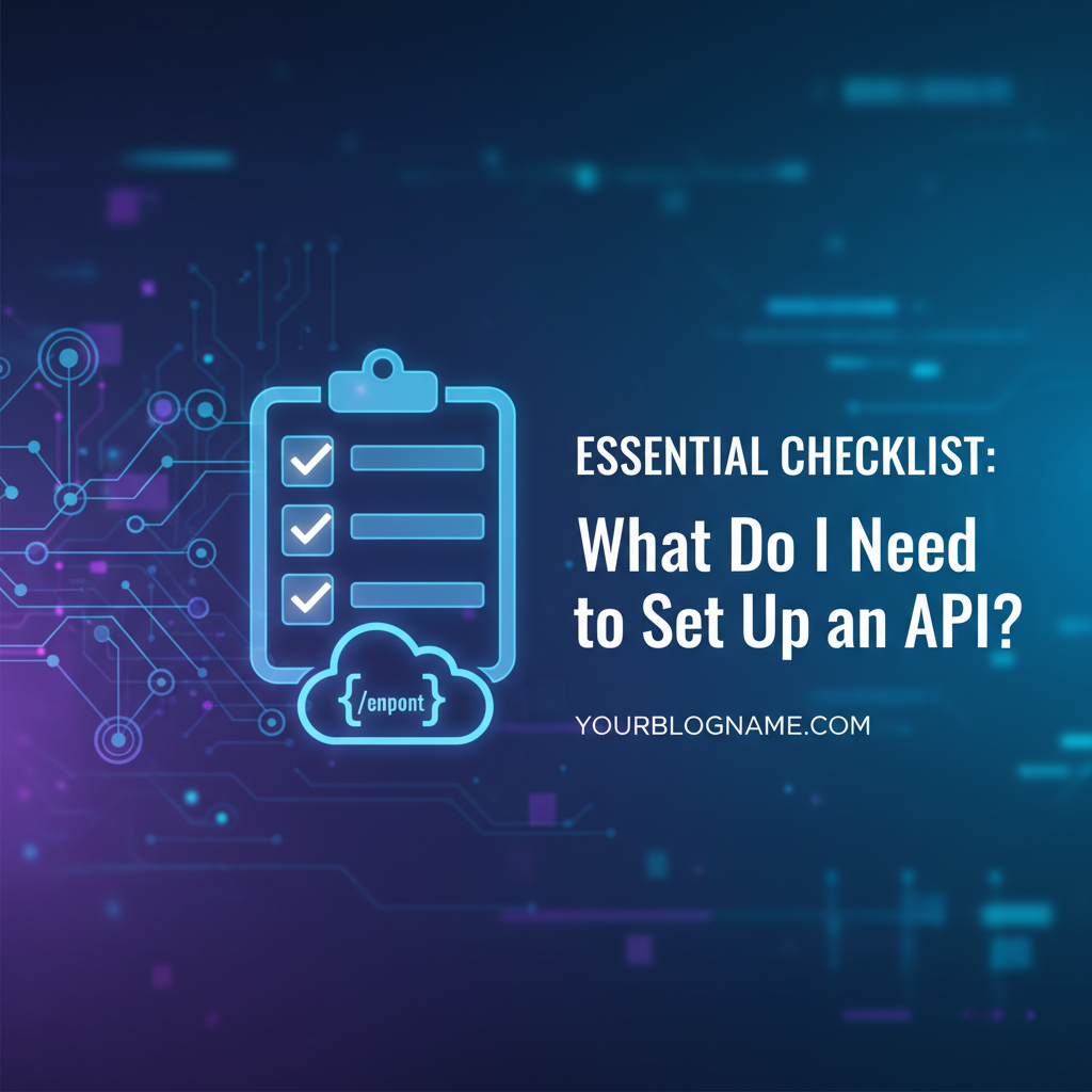 Essential Checklist: What Do I Need to Set Up an API?