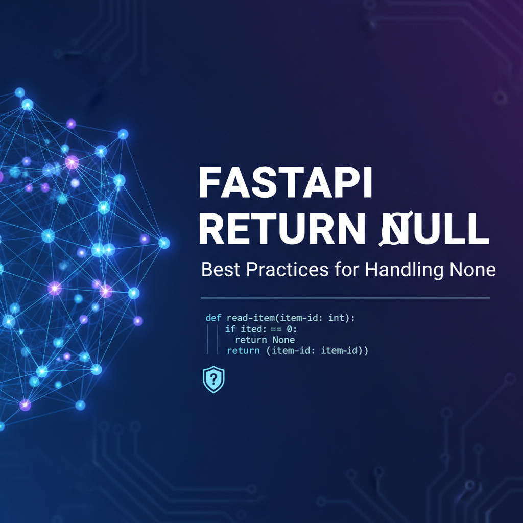 FastAPI Return Null: Best Practices for Handling None
