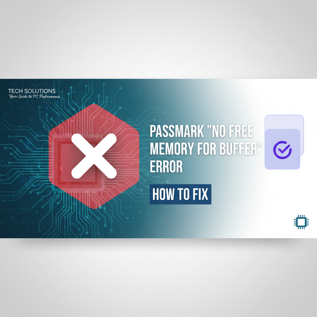 How to Fix PassMark 'No Free Memory for Buffer' Error