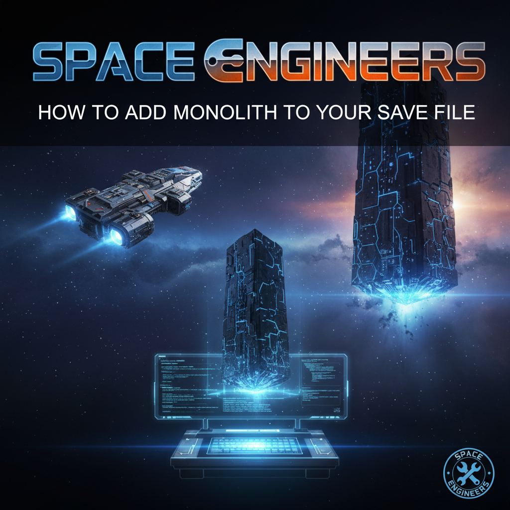 Space Engineers: How to Add Monolith to Your Save File