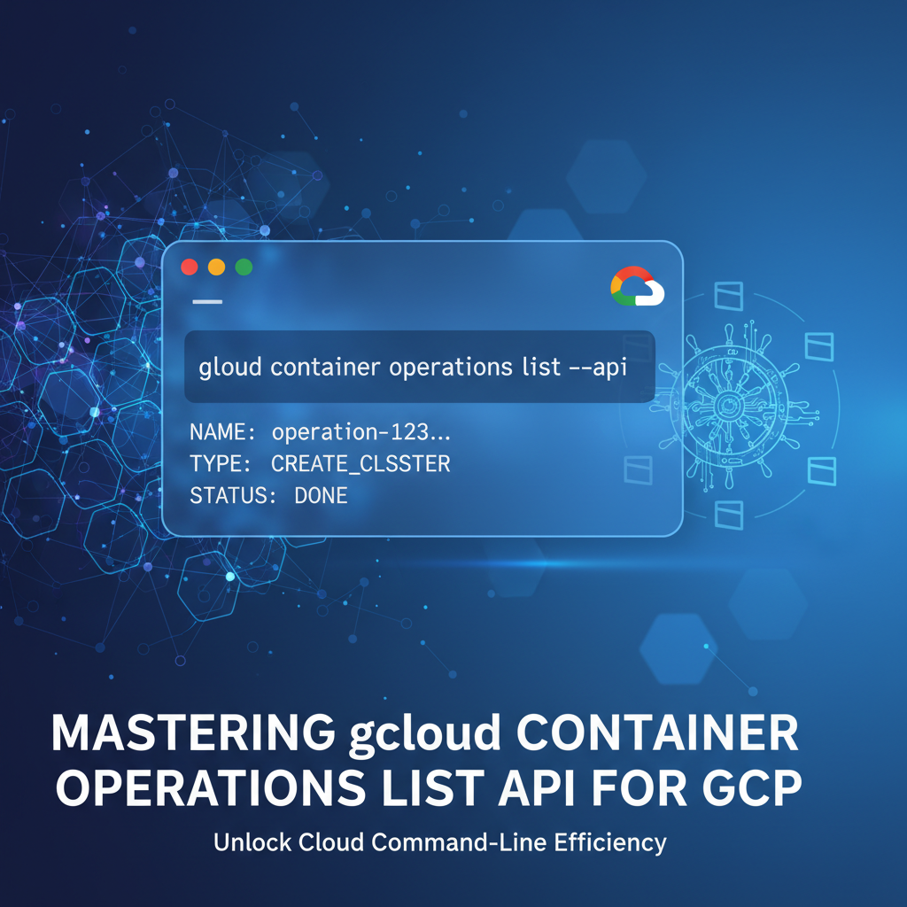 Mastering gcloud container operations list api for GCP