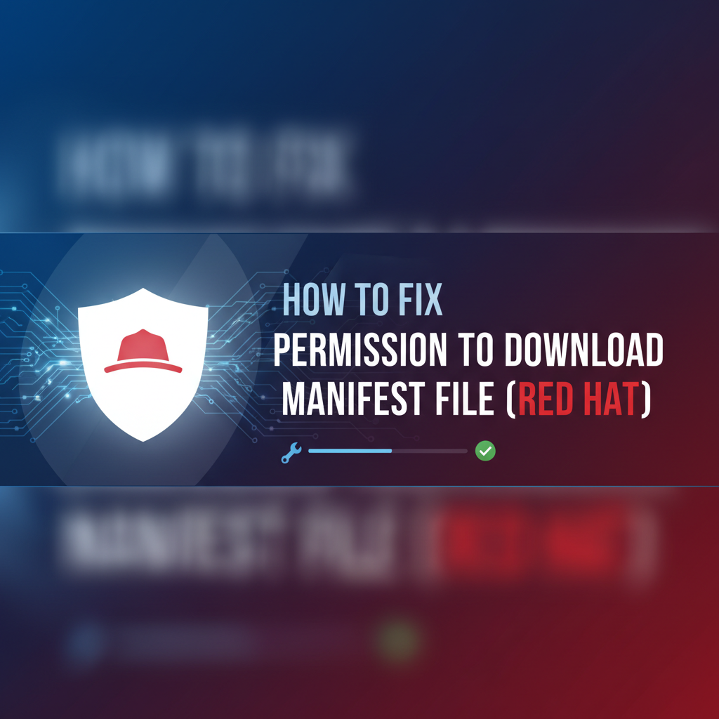 How to Fix Permission to Download a Manifest File Red Hat