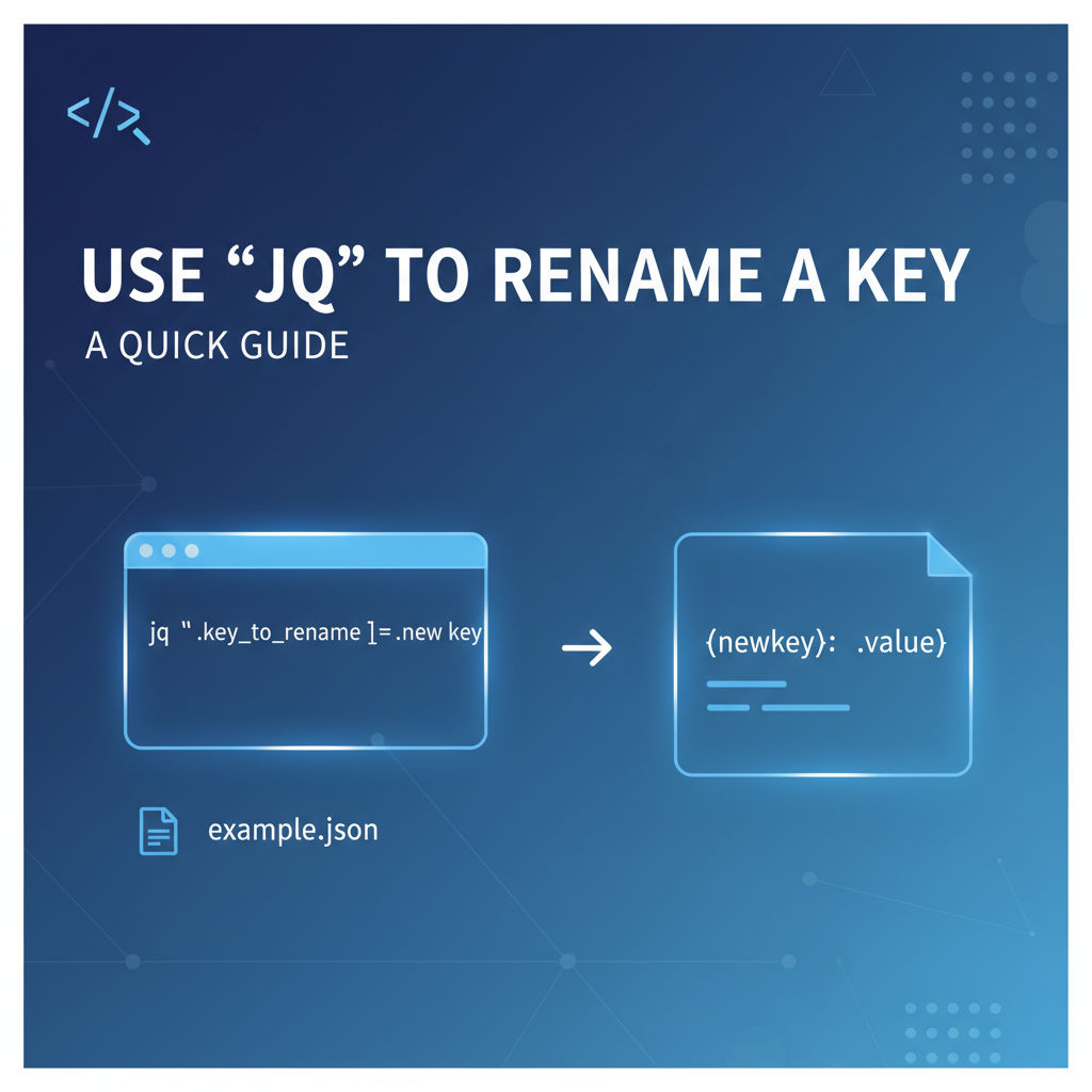 Use `jq` to Rename a Key: A Quick Guide