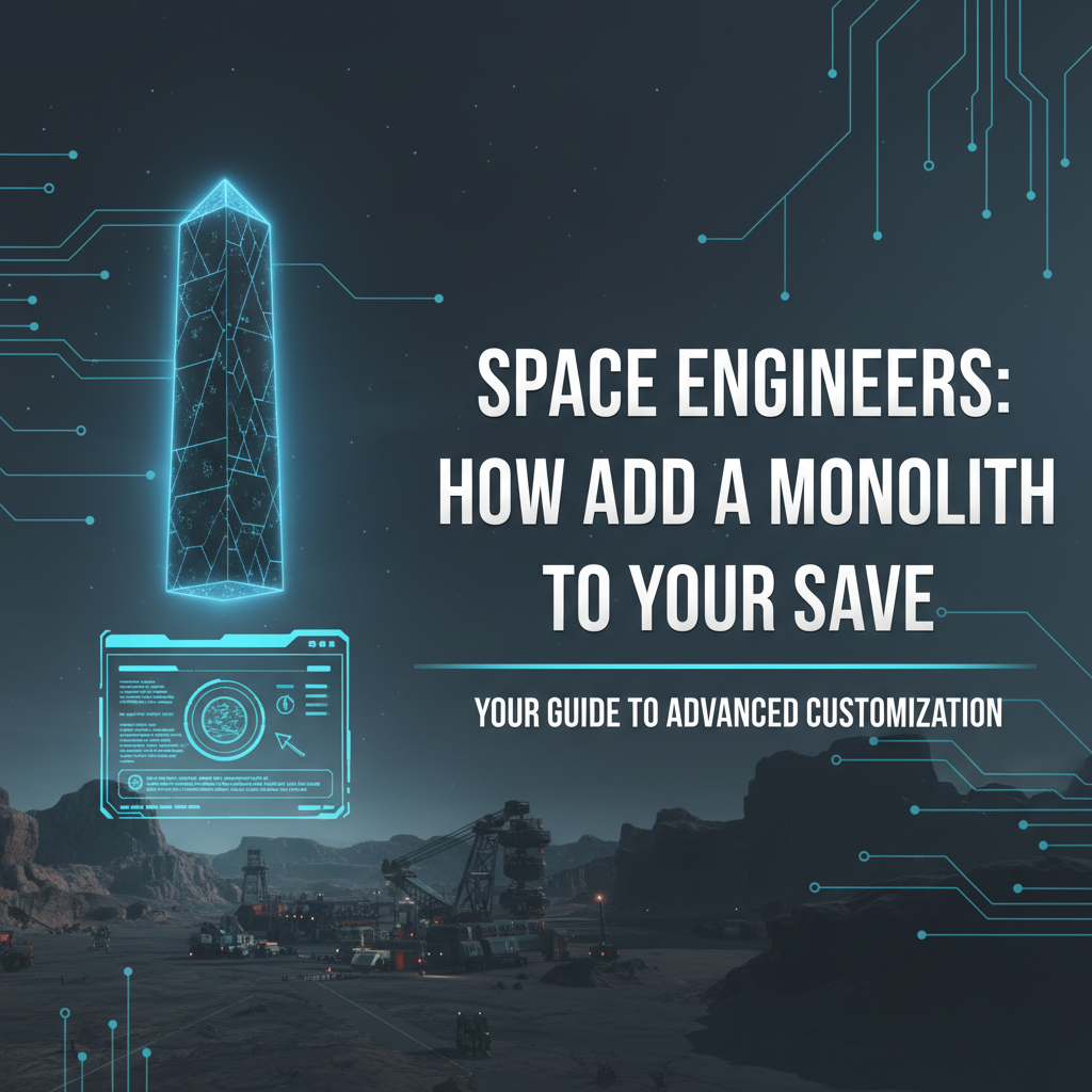 Space Engineers: How to Add a Monolith to Your Save
