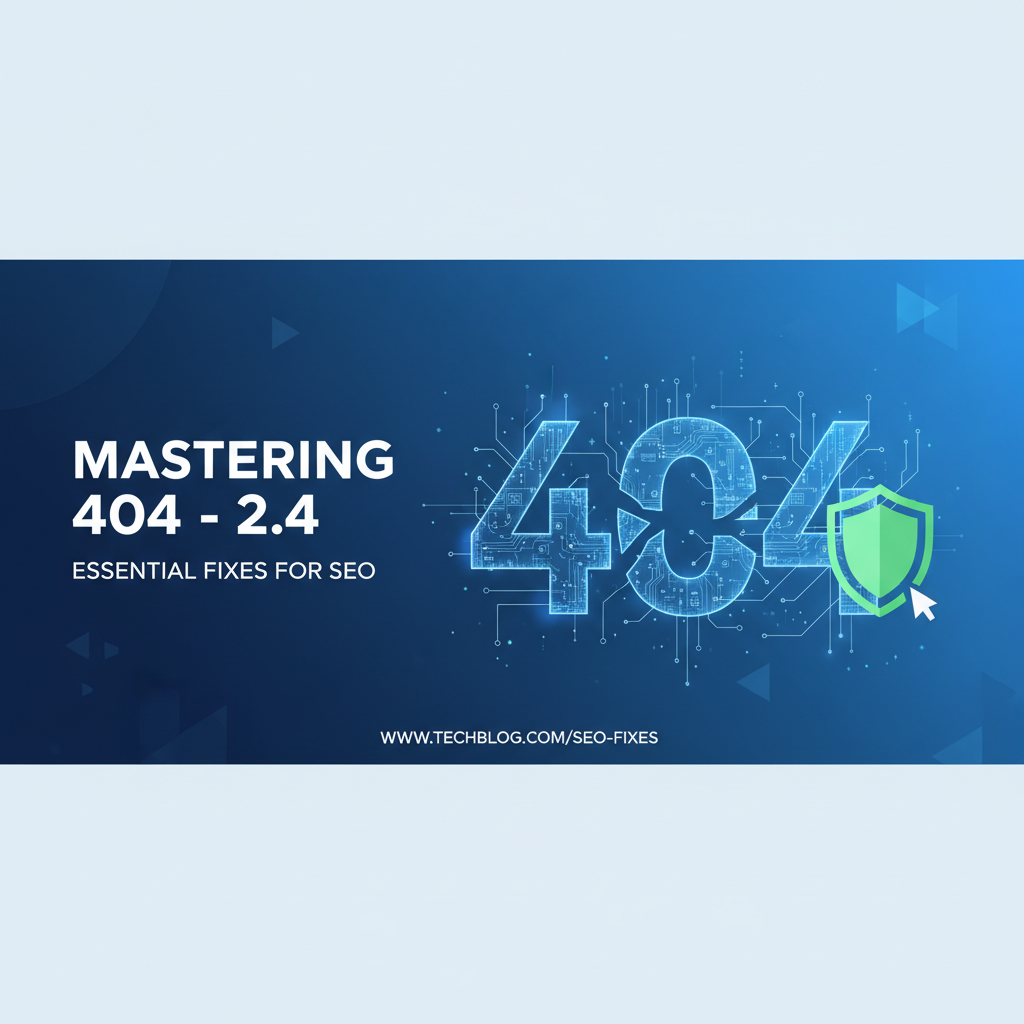 Mastering 404 -2.4: Essential Fixes for SEO