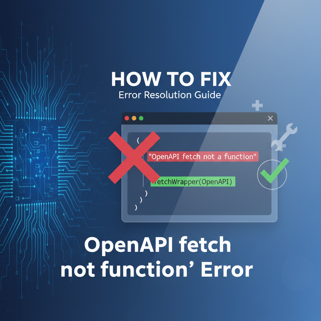 How to Fix 'OpenAPI fetch not a function' Error