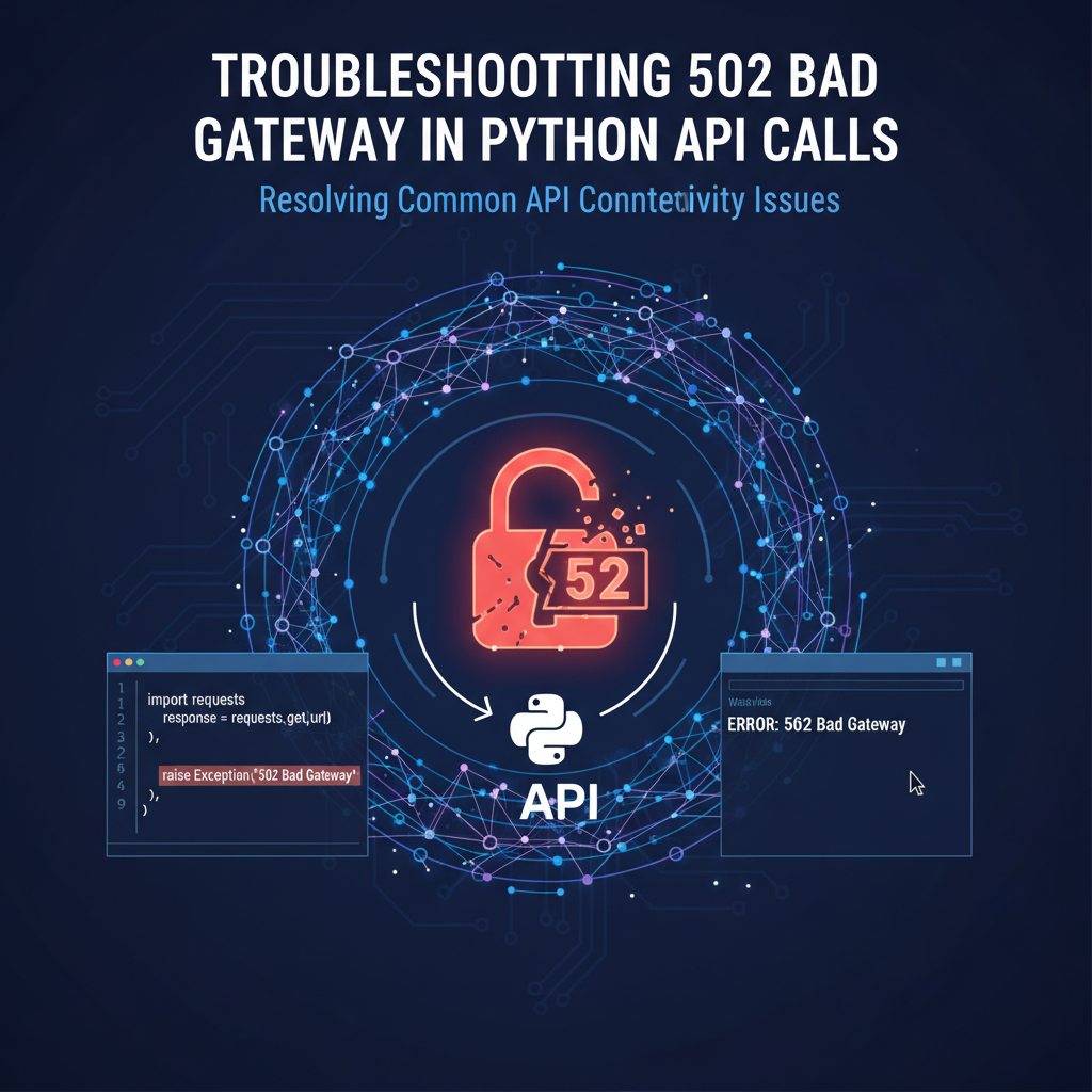 Troubleshooting 502 Bad Gateway in Python API Calls