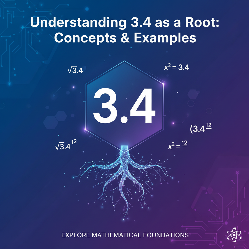 Understanding 3.4 as a Root: Concepts & Examples