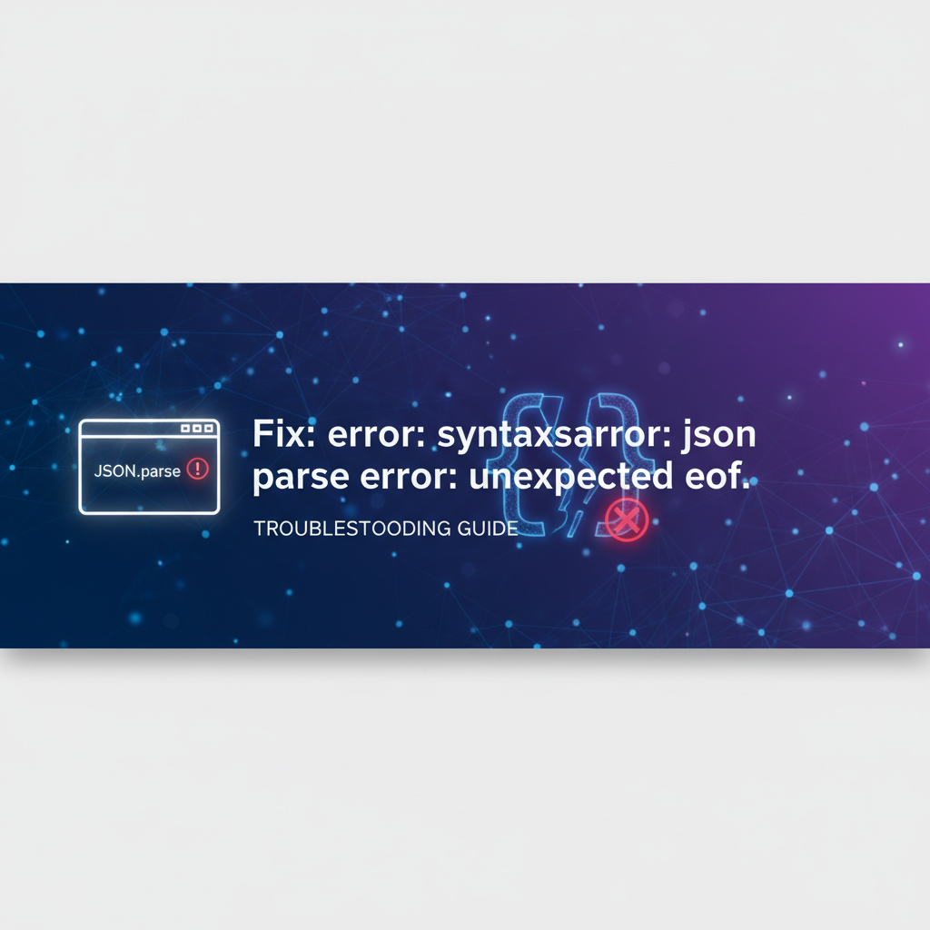 Fix: error: syntaxerror: json parse error: unexpected eof