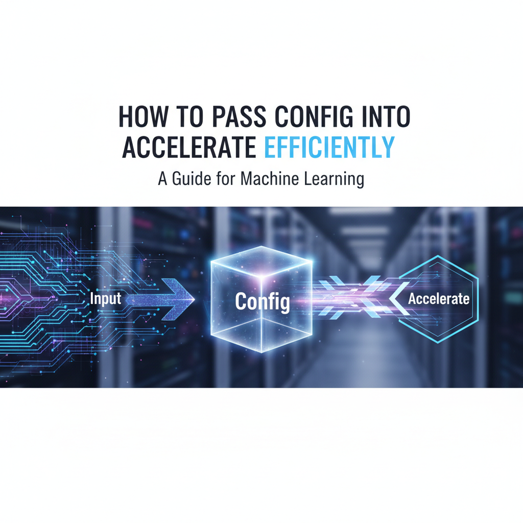 How to Pass Config into Accelerate Efficiently