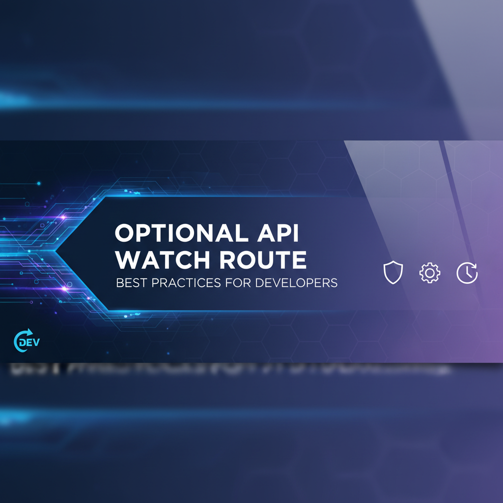 Optional API Watch Route: Best Practices for Developers