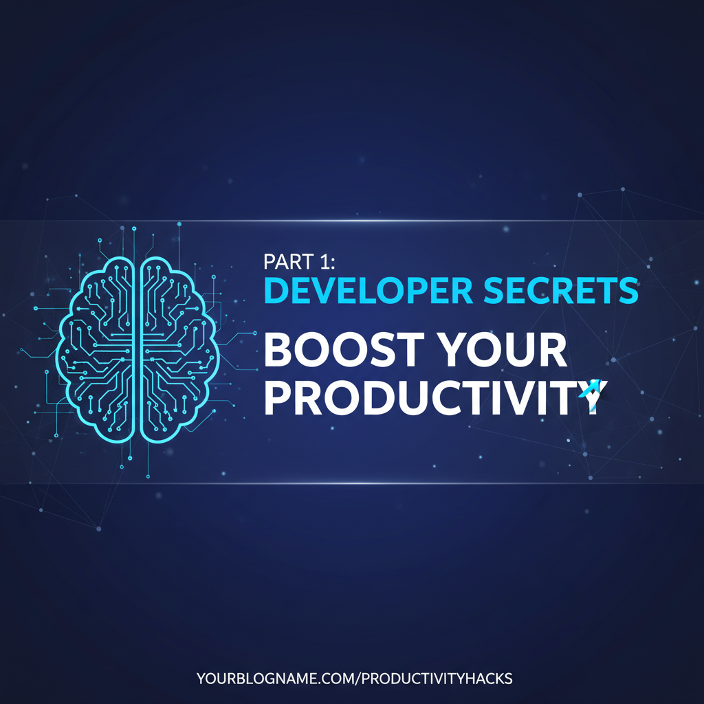 Developer Secrets Part 1: Boost Your Productivity
