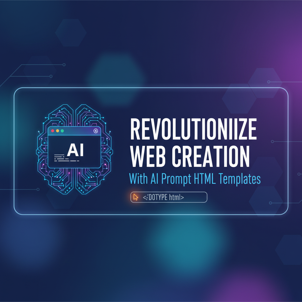 Revolutionize Web Creation with AI Prompt HTML Templates