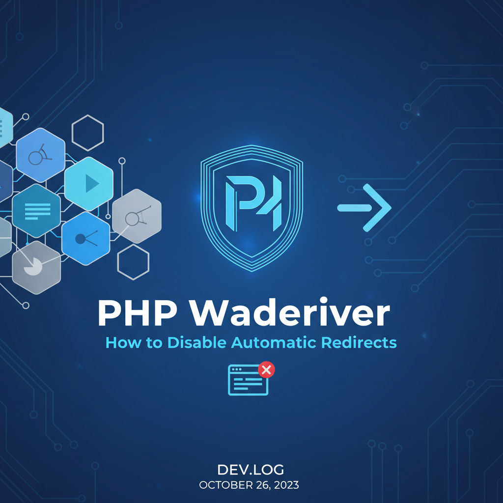 PHP WebDriver: How to Disable Automatic Redirects