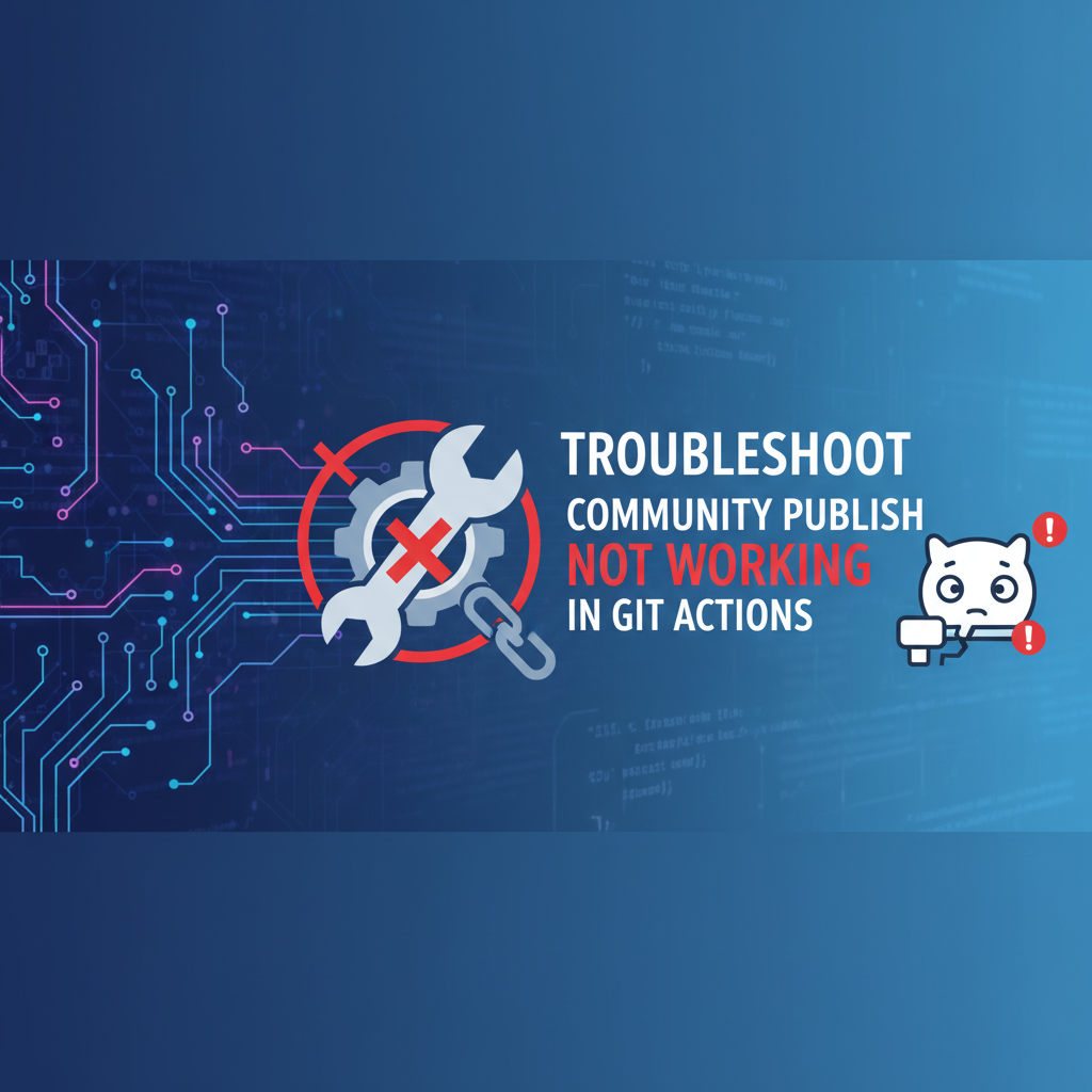 Troubleshoot Community Publish Not Working in Git Actions
