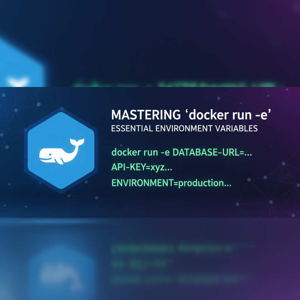 Mastering `docker run -e`: Essential Environment Variables