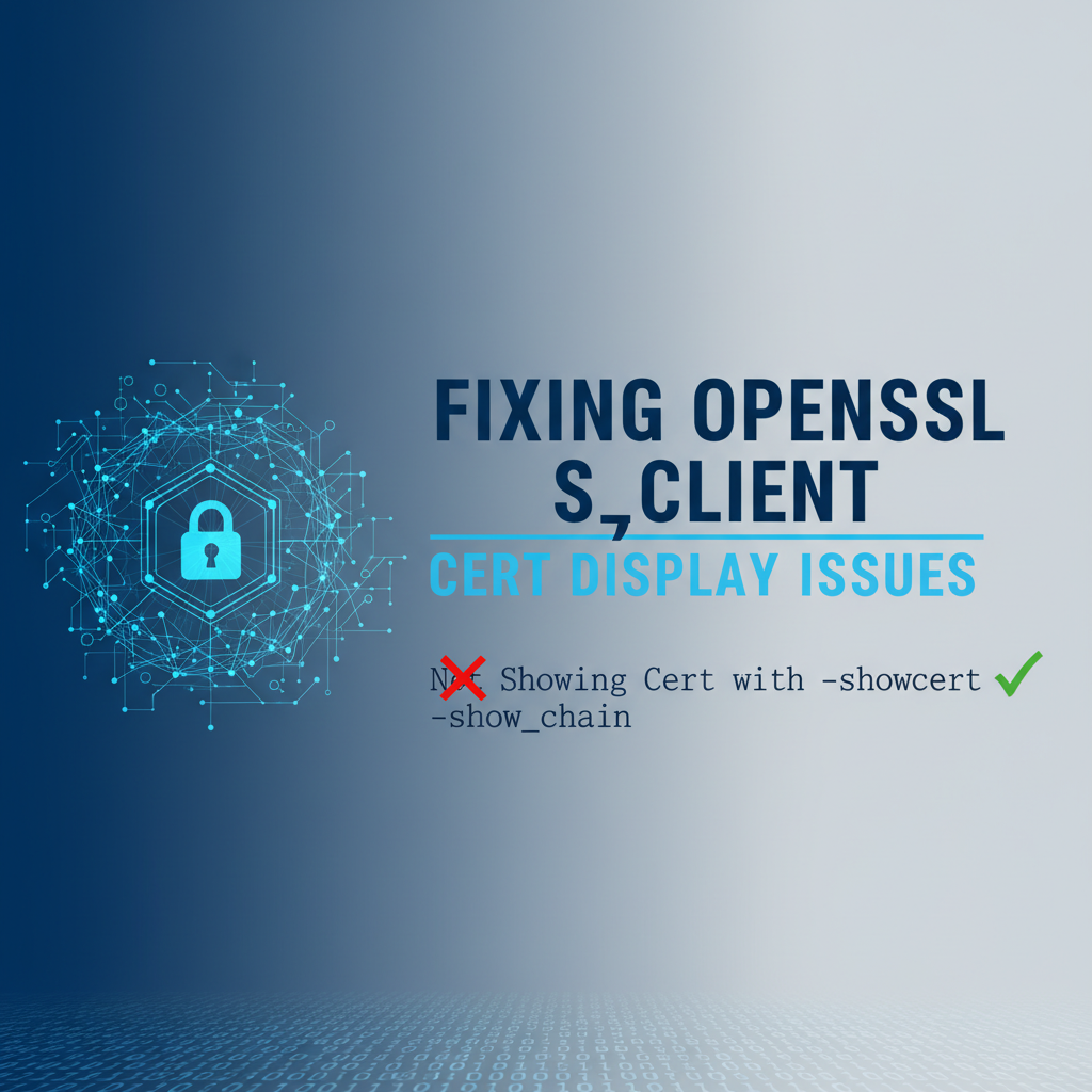 Fix Openssl s_client Not Showing Cert with -showcert