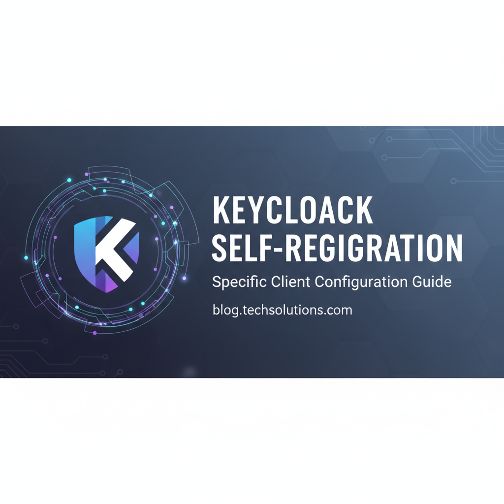 Keycloak Self-Registration: Specific Client Configuration Guide