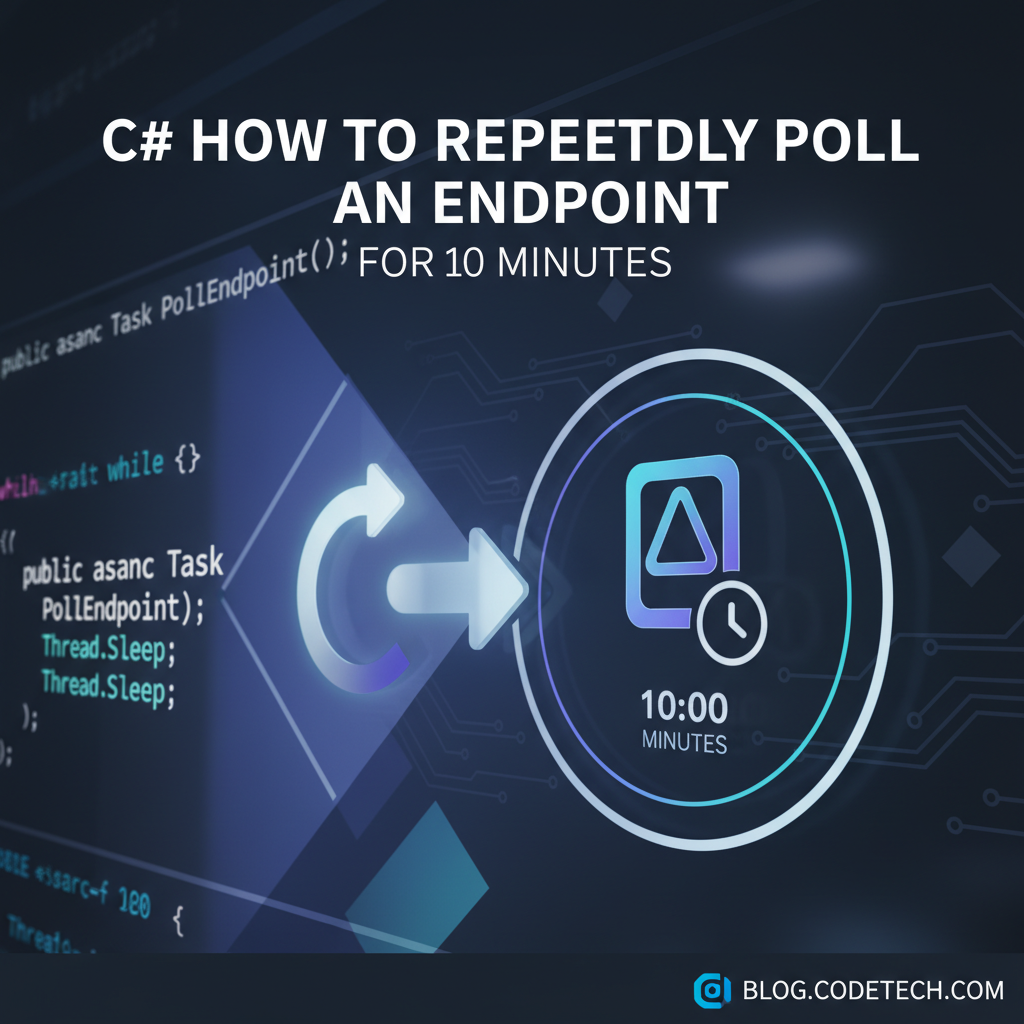 C# How to Repeatedly Poll an Endpoint for 10 Minutes