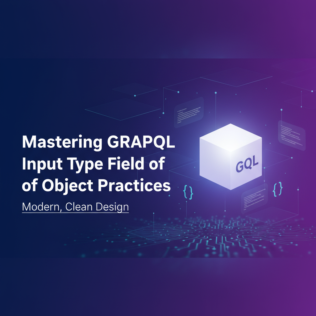 Mastering GraphQL Input Type Field of Object Best Practices
