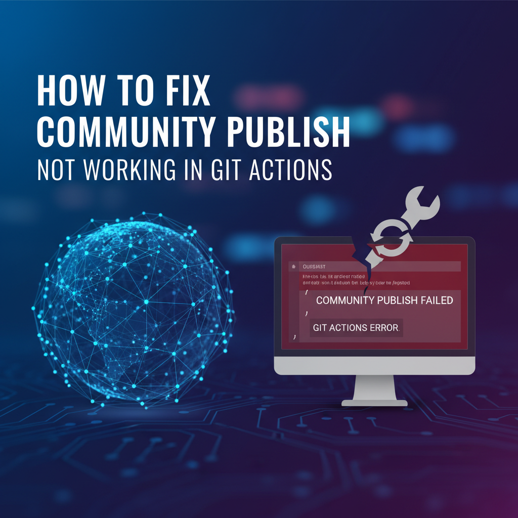 How to Fix Community Publish Not Working in Git Actions