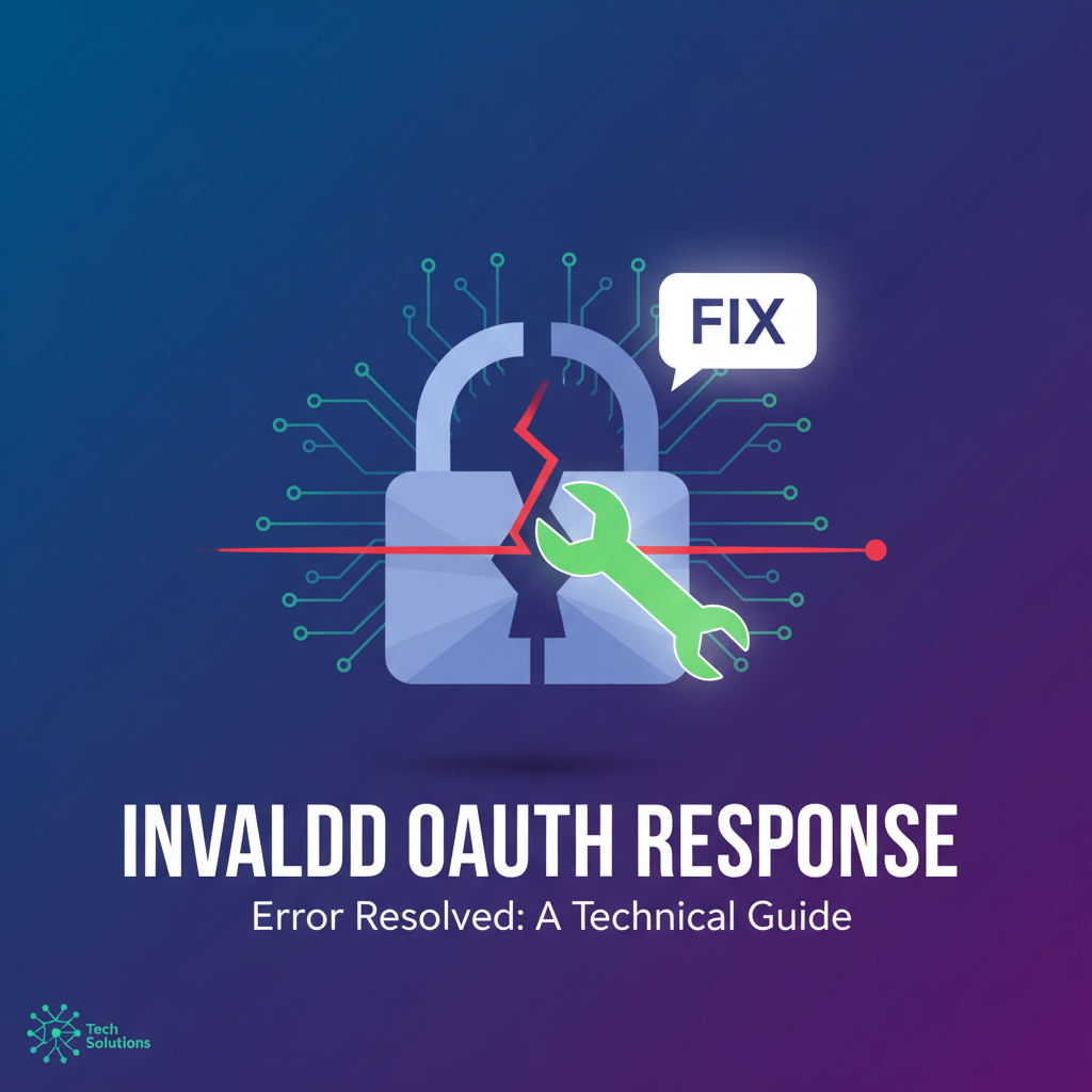 Fix 'An Invalid OAuth Response Was Received' Error
