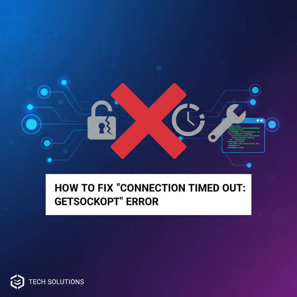 How to Fix 'connection timed out: getsockopt' Error