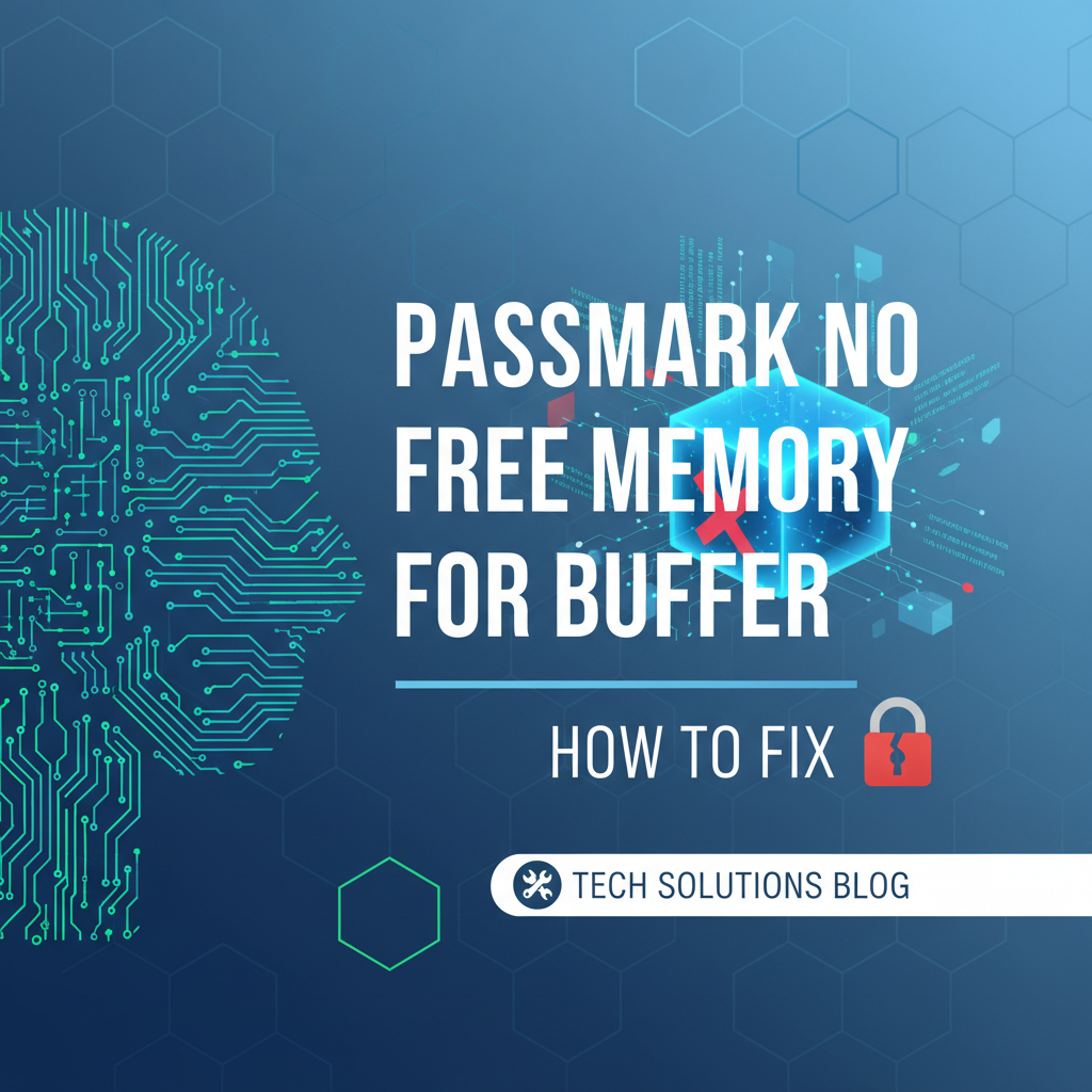 Passmark No Free Memory for Buffer: How to Fix