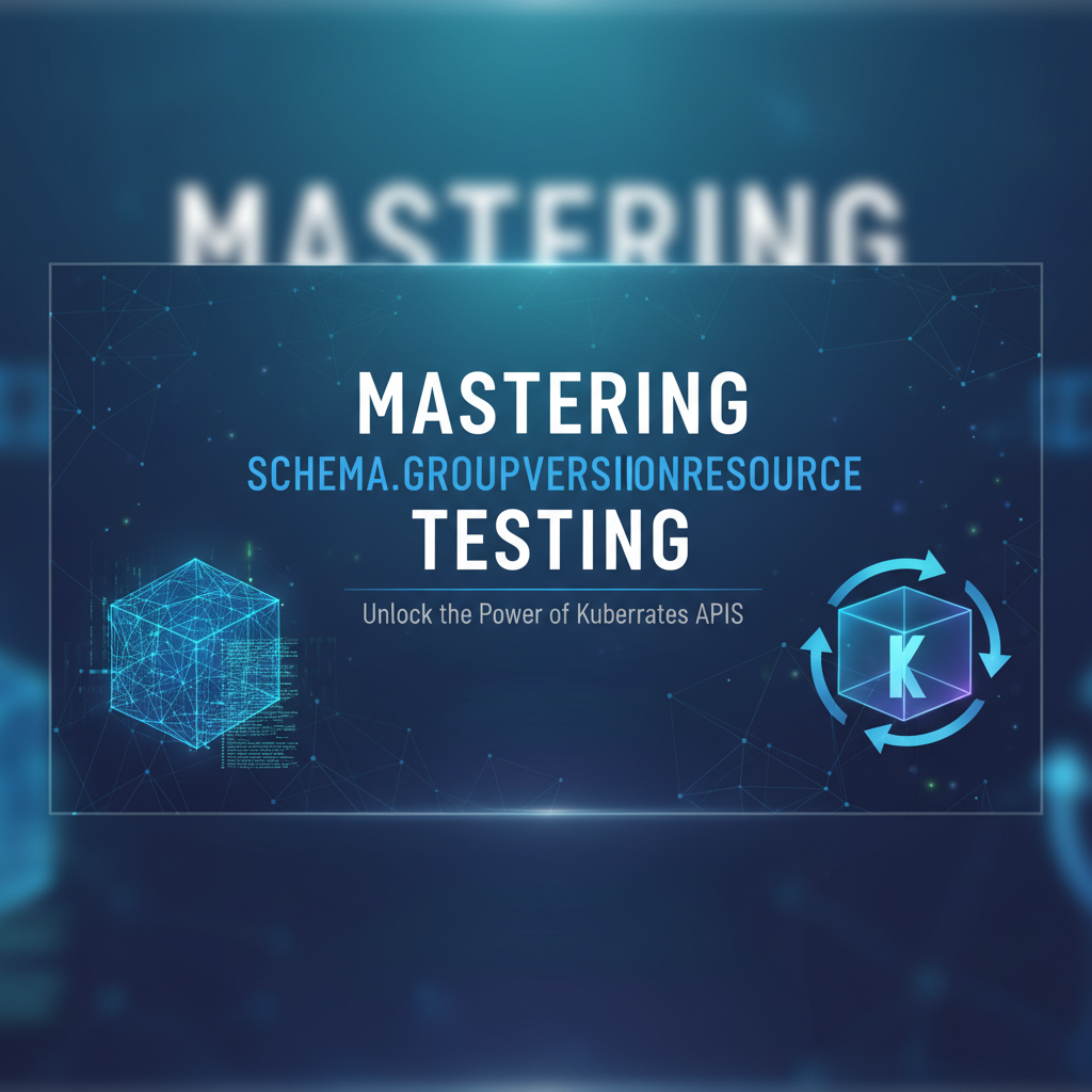 Mastering schema.groupversionresource test