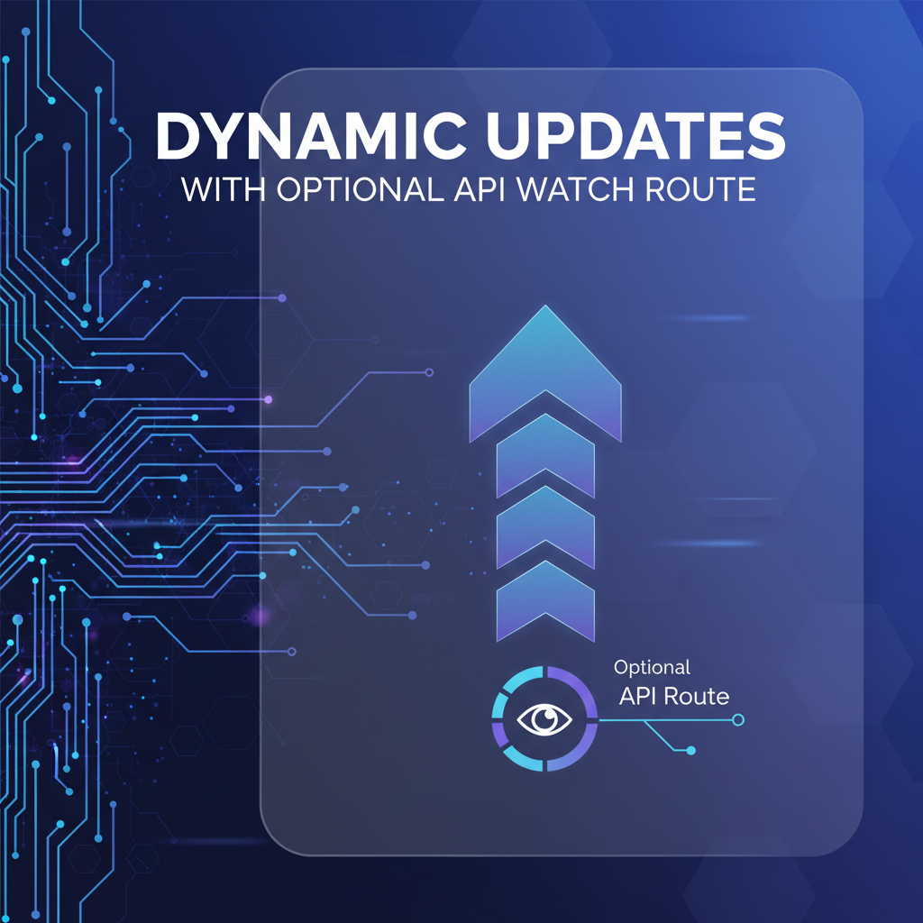 Dynamic Updates with Optional API Watch Route