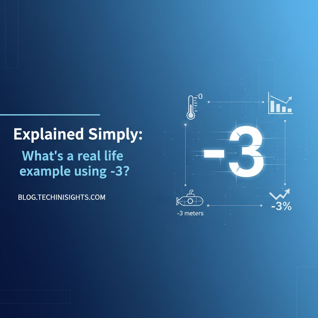 Explained Simply: whats a real life example using -3