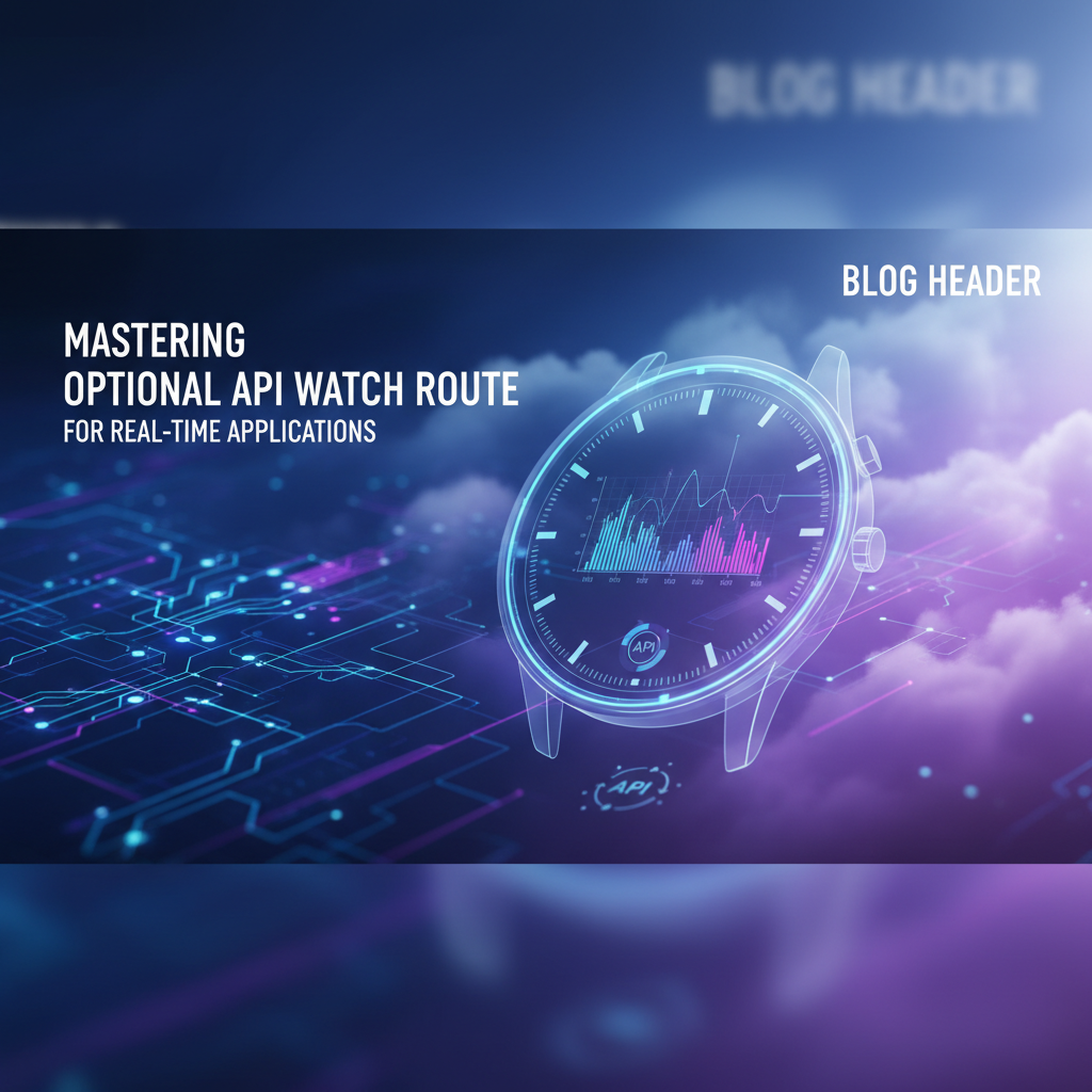 Mastering Optional API Watch Route for Real-time Applications