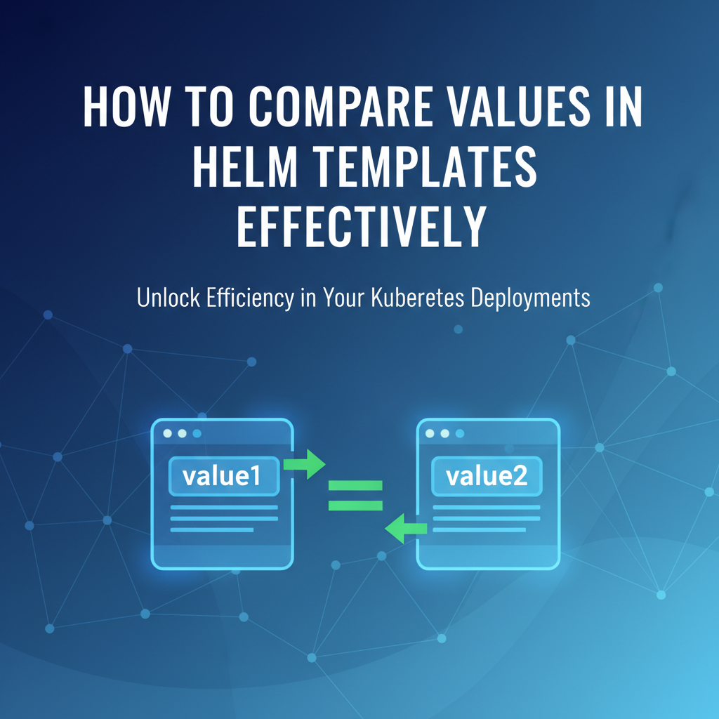 How to Compare Values in Helm Templates Effectively