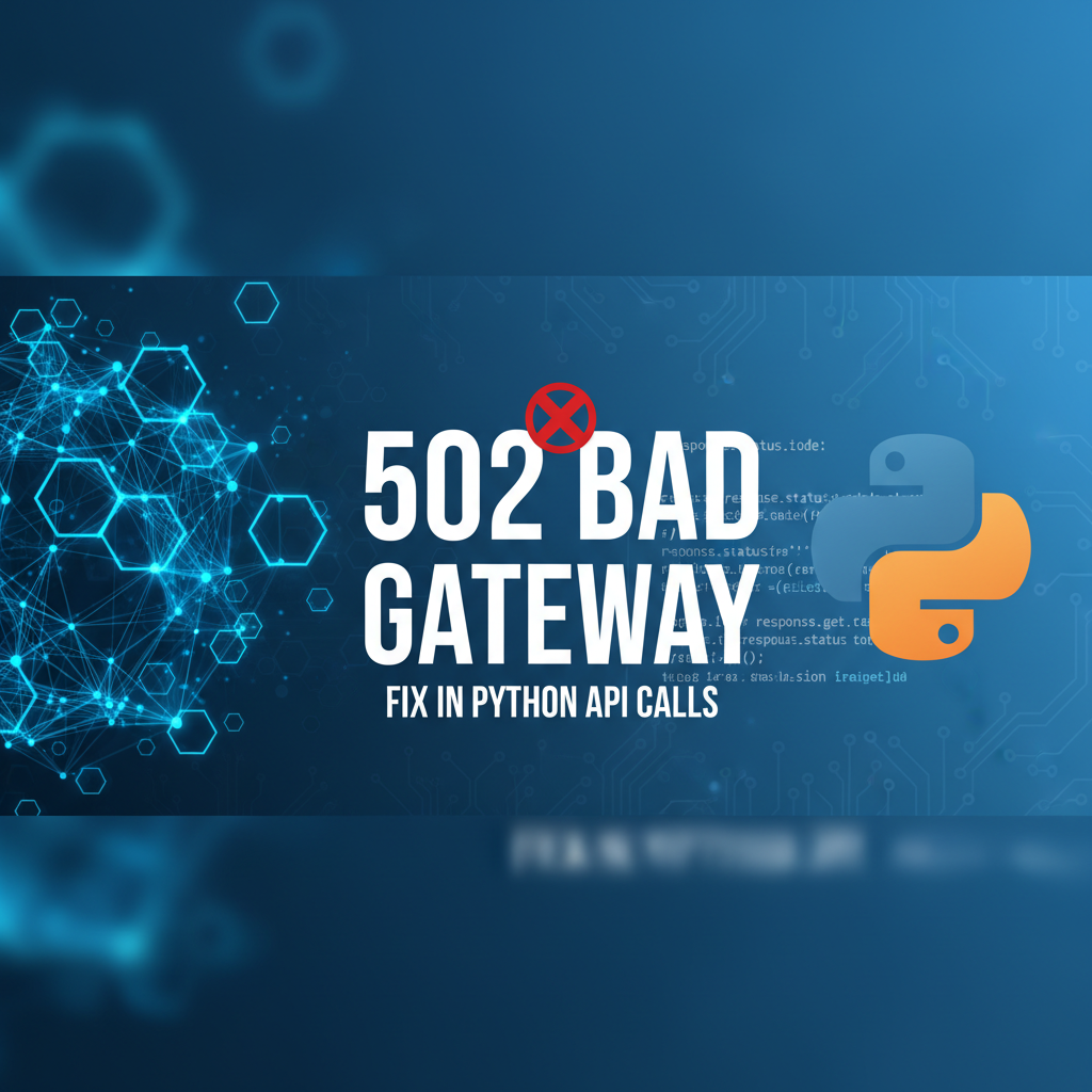How to Fix 502 Bad Gateway Error in Python API Calls