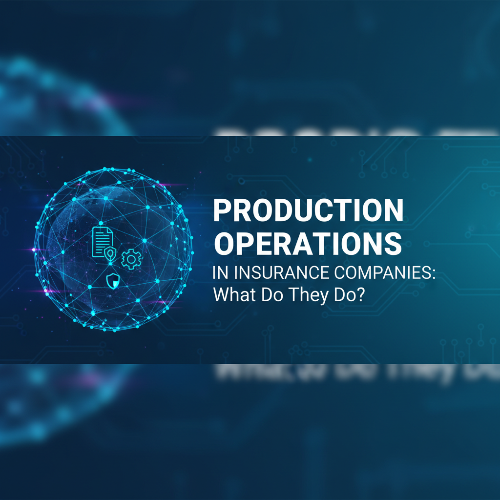 Production Operations in Insurance Companies: What Do They Do?