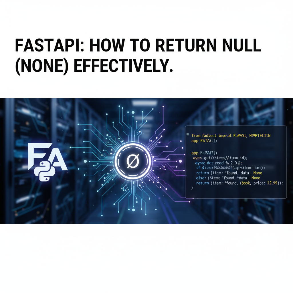 FastAPI: How to Return Null (None) Effectively