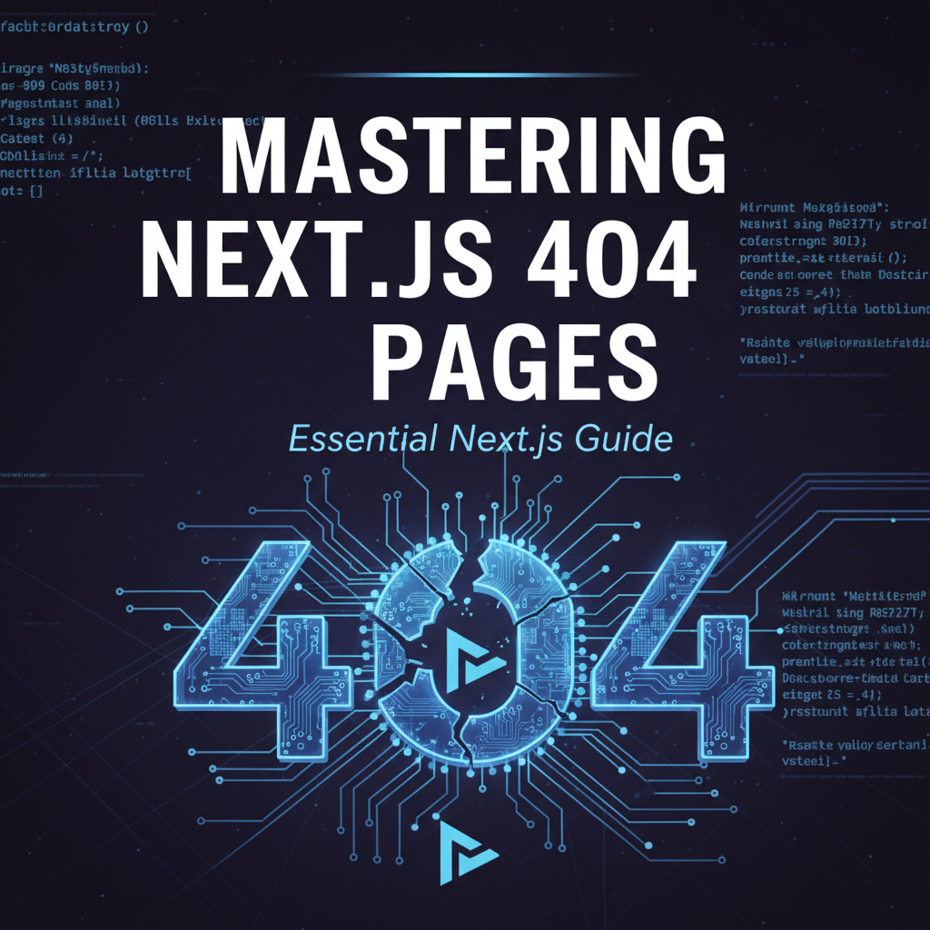 Mastering next status 404 Pages: Essential Next.js Guide