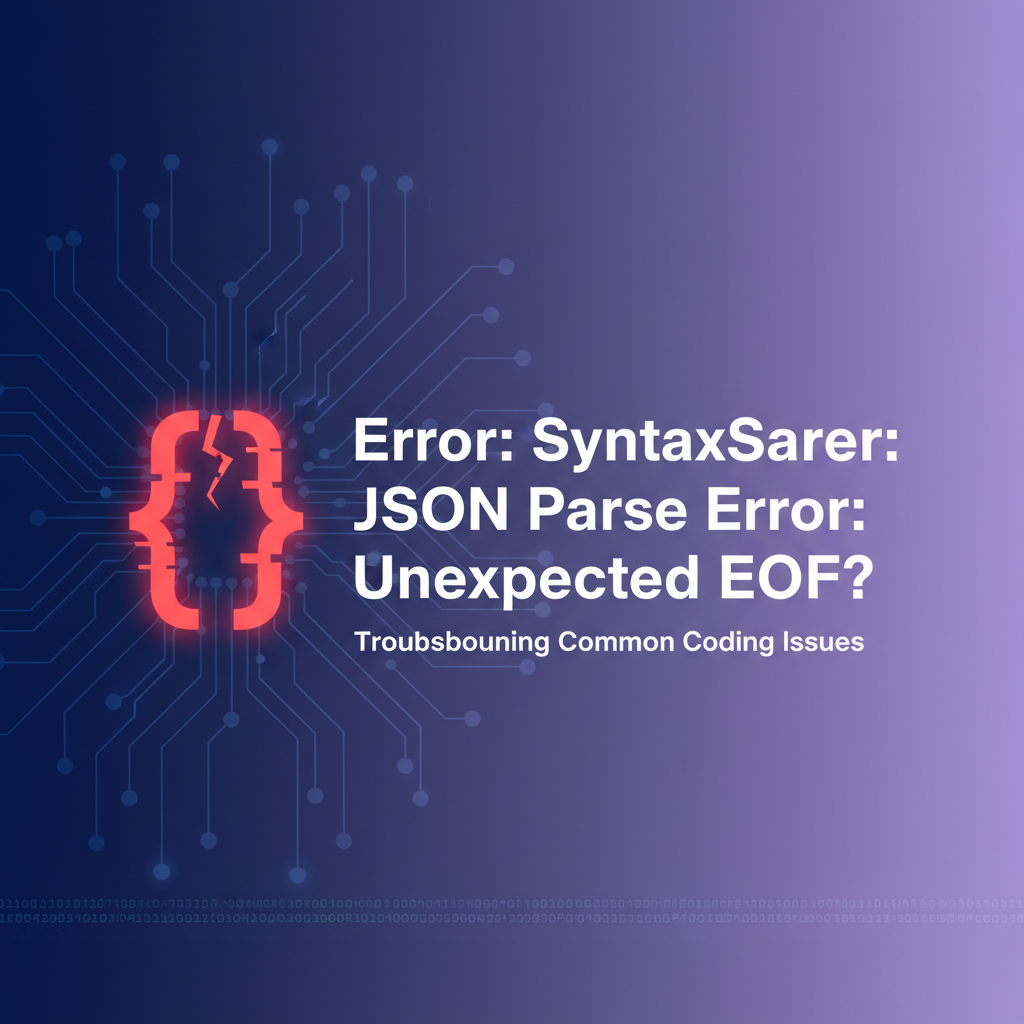 Error: SyntaxError: JSON Parse Error: Unexpected EOF?