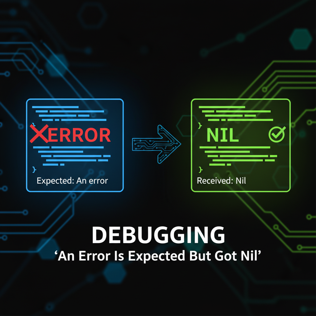 Debugging 'An Error Is Expected But Got Nil'