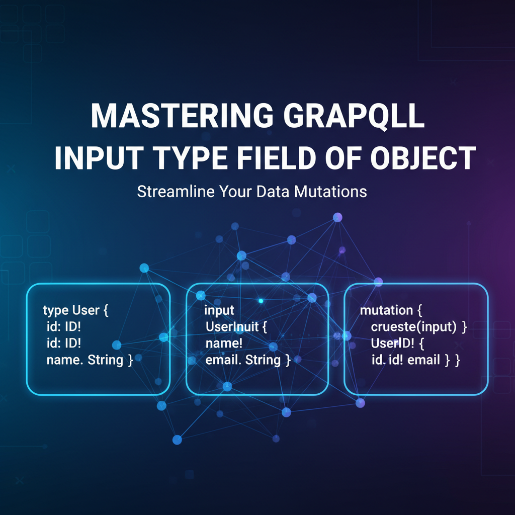 Mastering GraphQL Input Type Field of Object