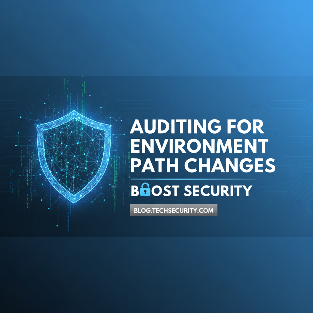 Auditing for Environment Path Changes: Boost Security
