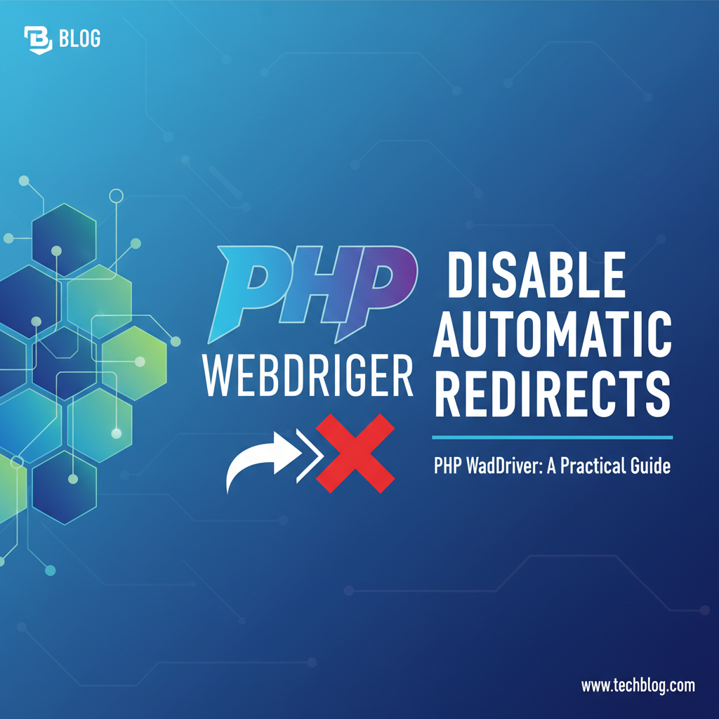 PHP WebDriver: How to Disable Automatic Redirects