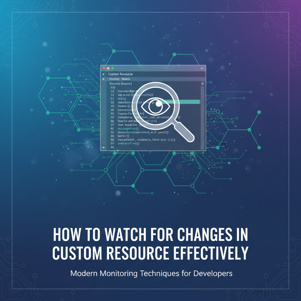 How to Watch for Changes in Custom Resource Effectively
