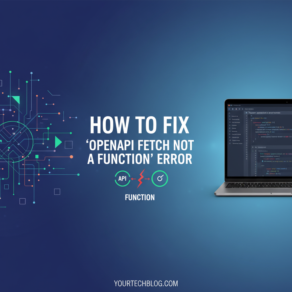 How to Fix 'openapi fetch not a function' Error