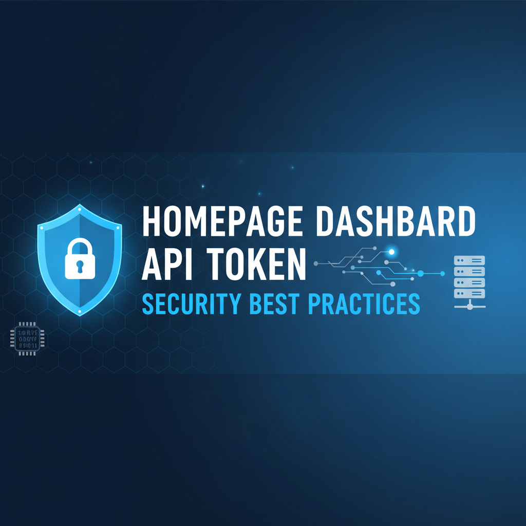Homepage Dashboard API Token: Security Best Practices