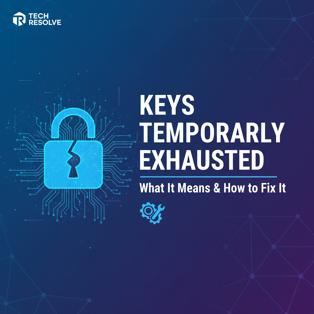 What "Keys Temporarily Exhausted" Means & How to Fix It